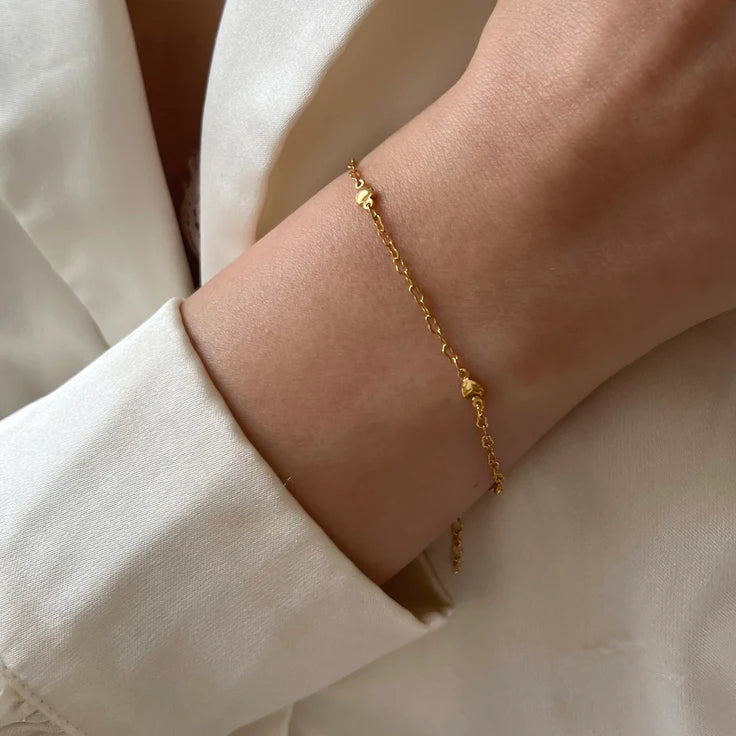 Heart Chain Bracelet
