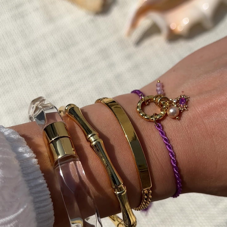 Base Lilac Cotton Bracelet