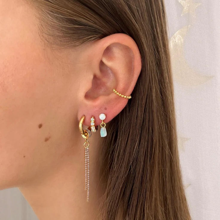 Tiny Hoop Opal Set