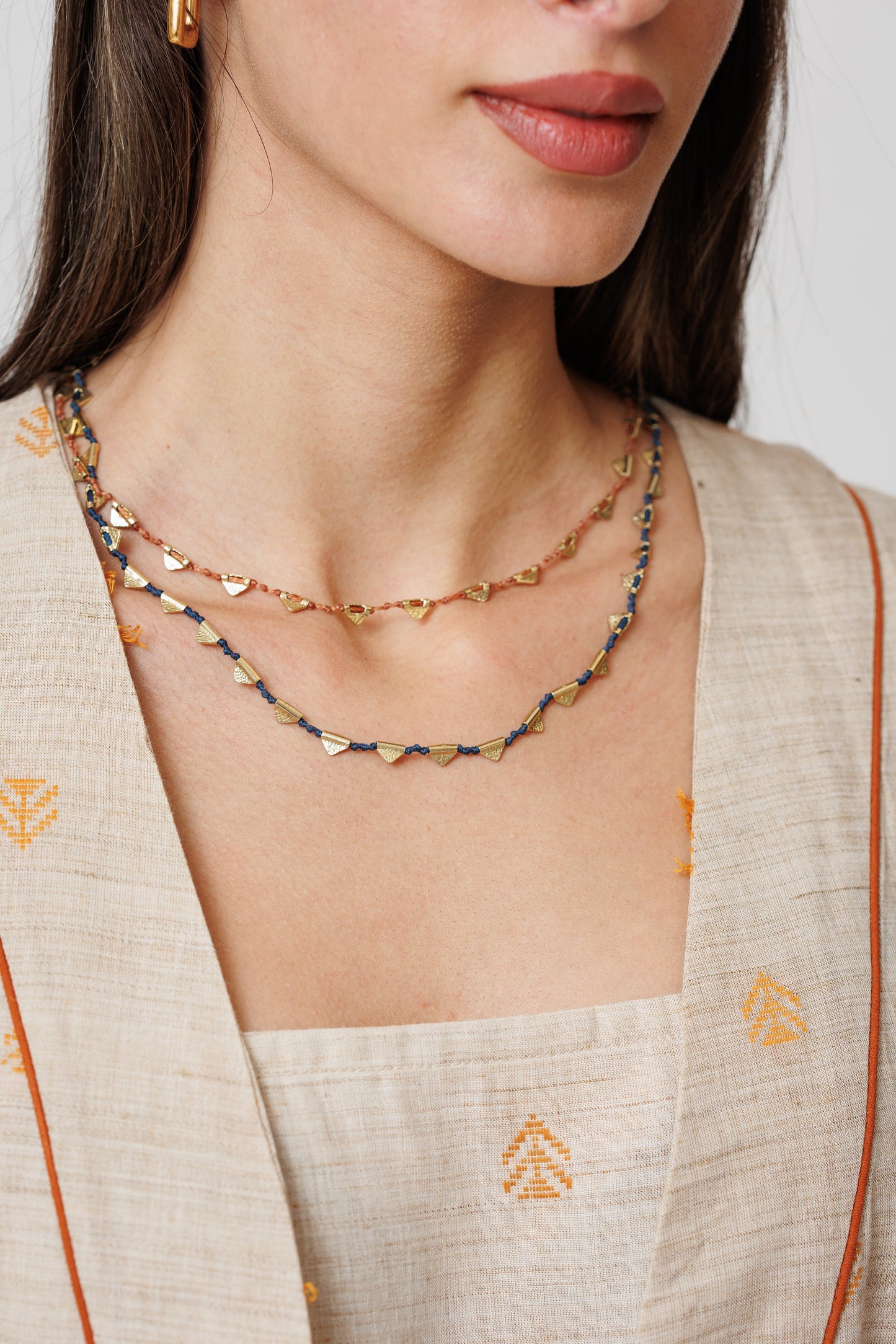 Triangle Bronze Necklace