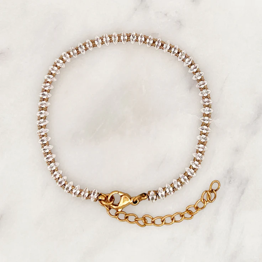 Clear Rhinestones Bracelet