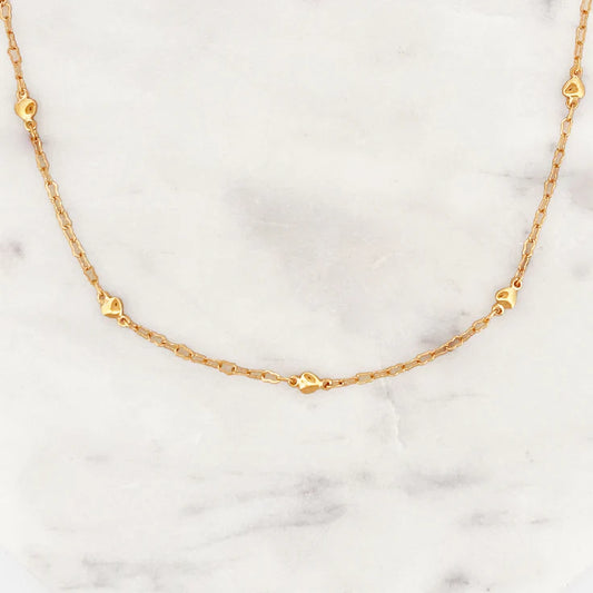 Base Heart Chain Necklace