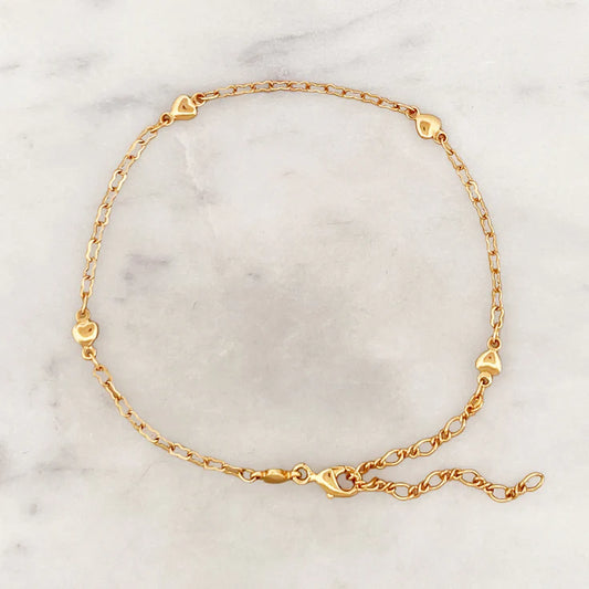 Heart Chain Bracelet
