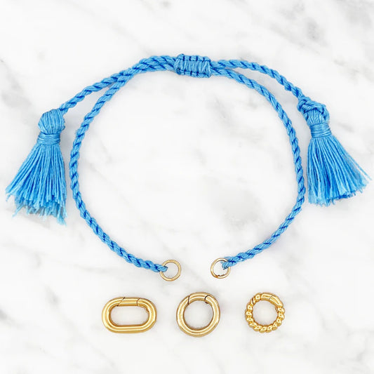Base Blue Cotton Bracelet