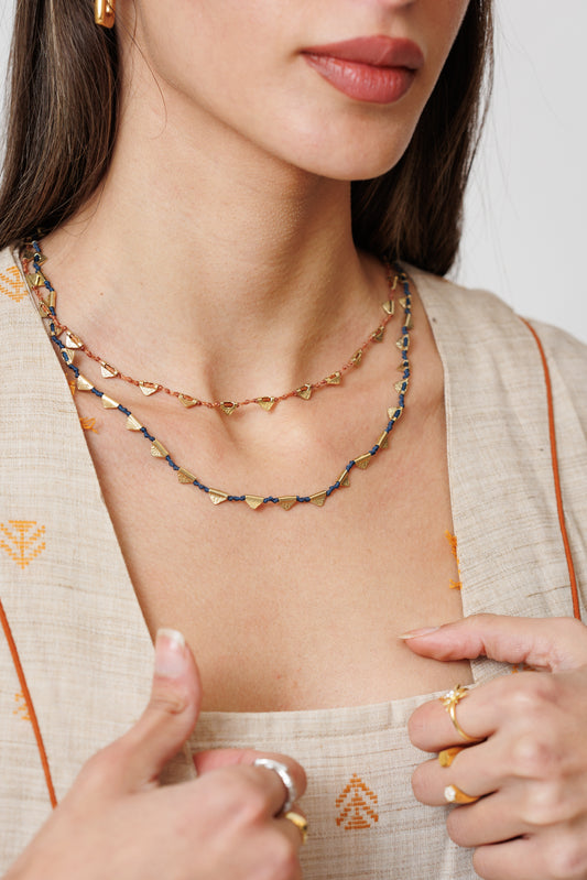 Triangle Bronze Necklace