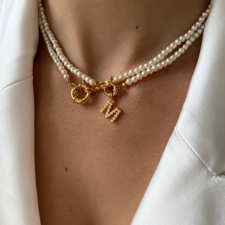 DYO Tiny Initial pearl