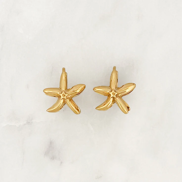 Starfish Hoop Set