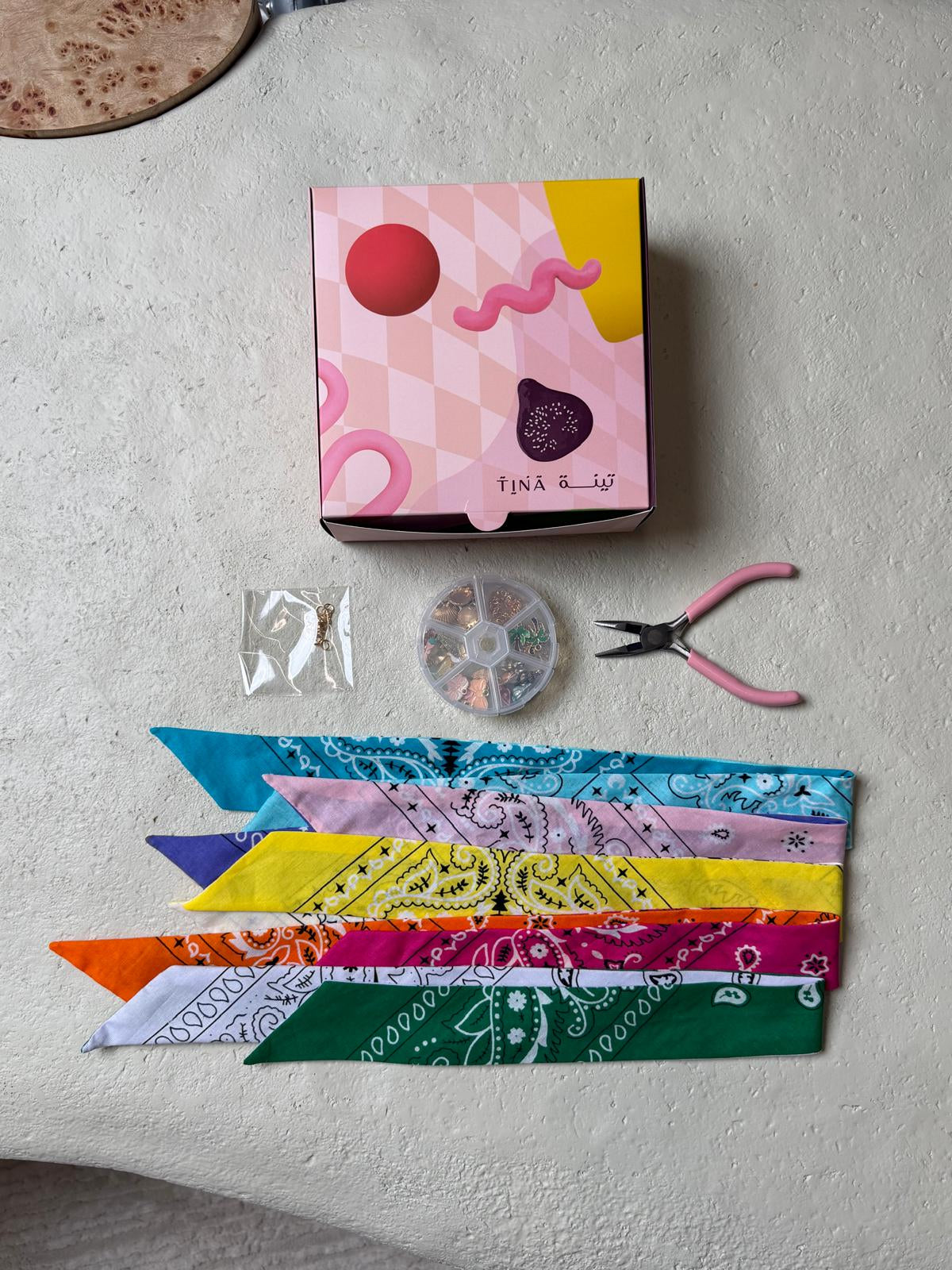 DIY Charm Bandanna Necklace (set of 5)